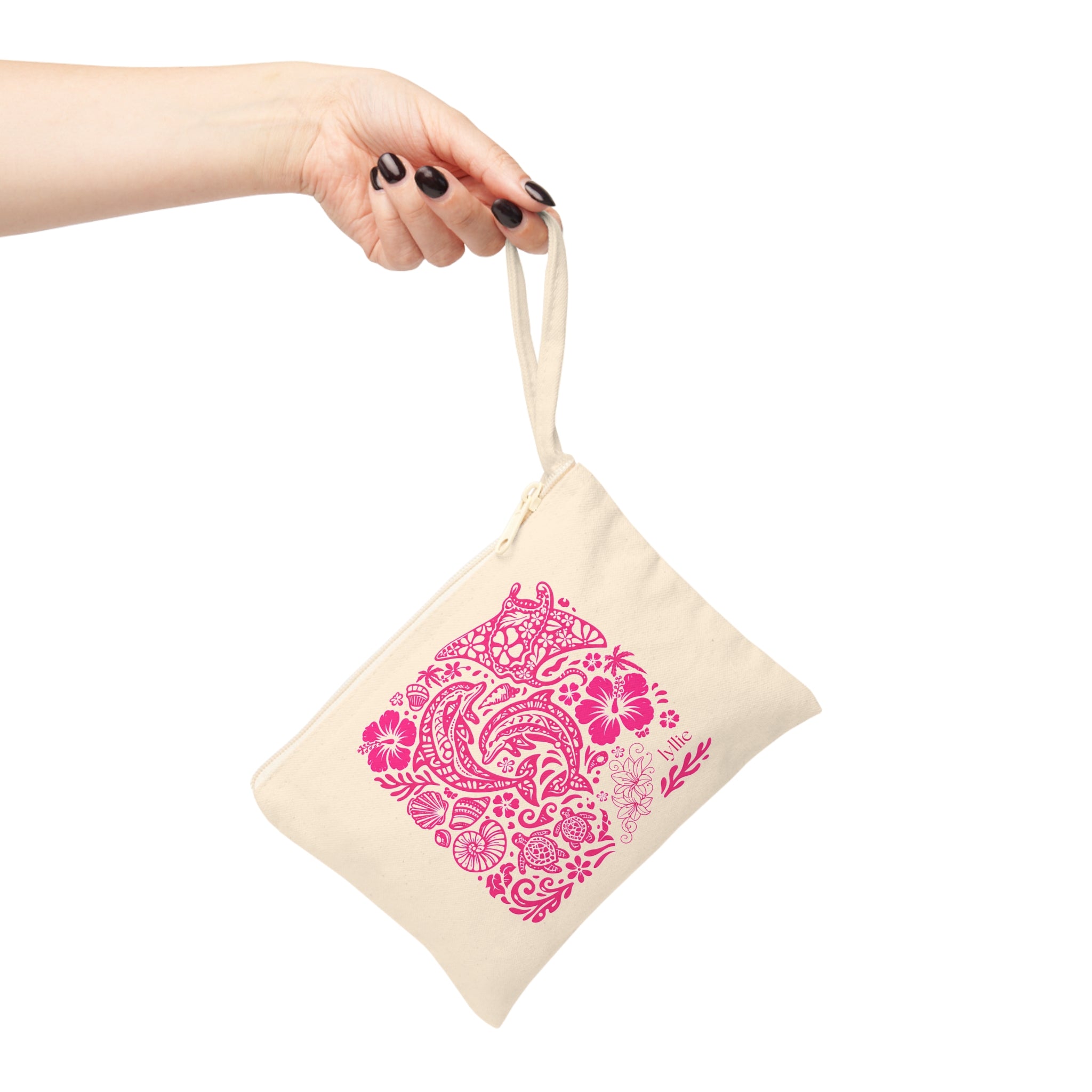 floral ocean accessory bag