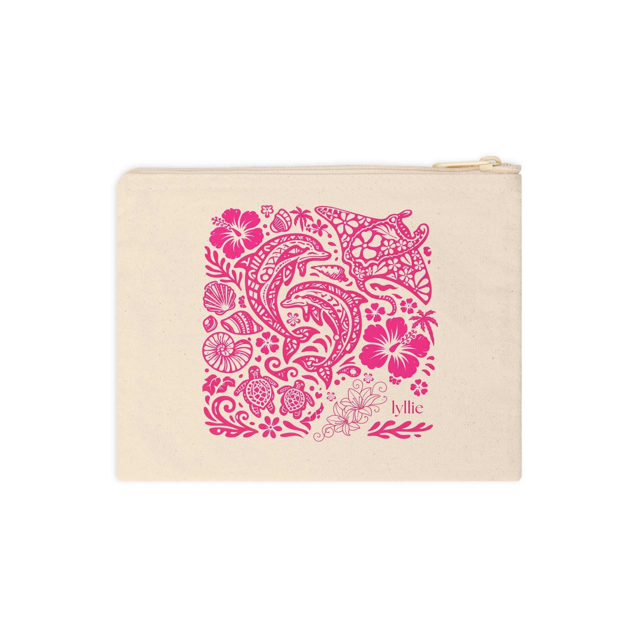 floral ocean accessory bag