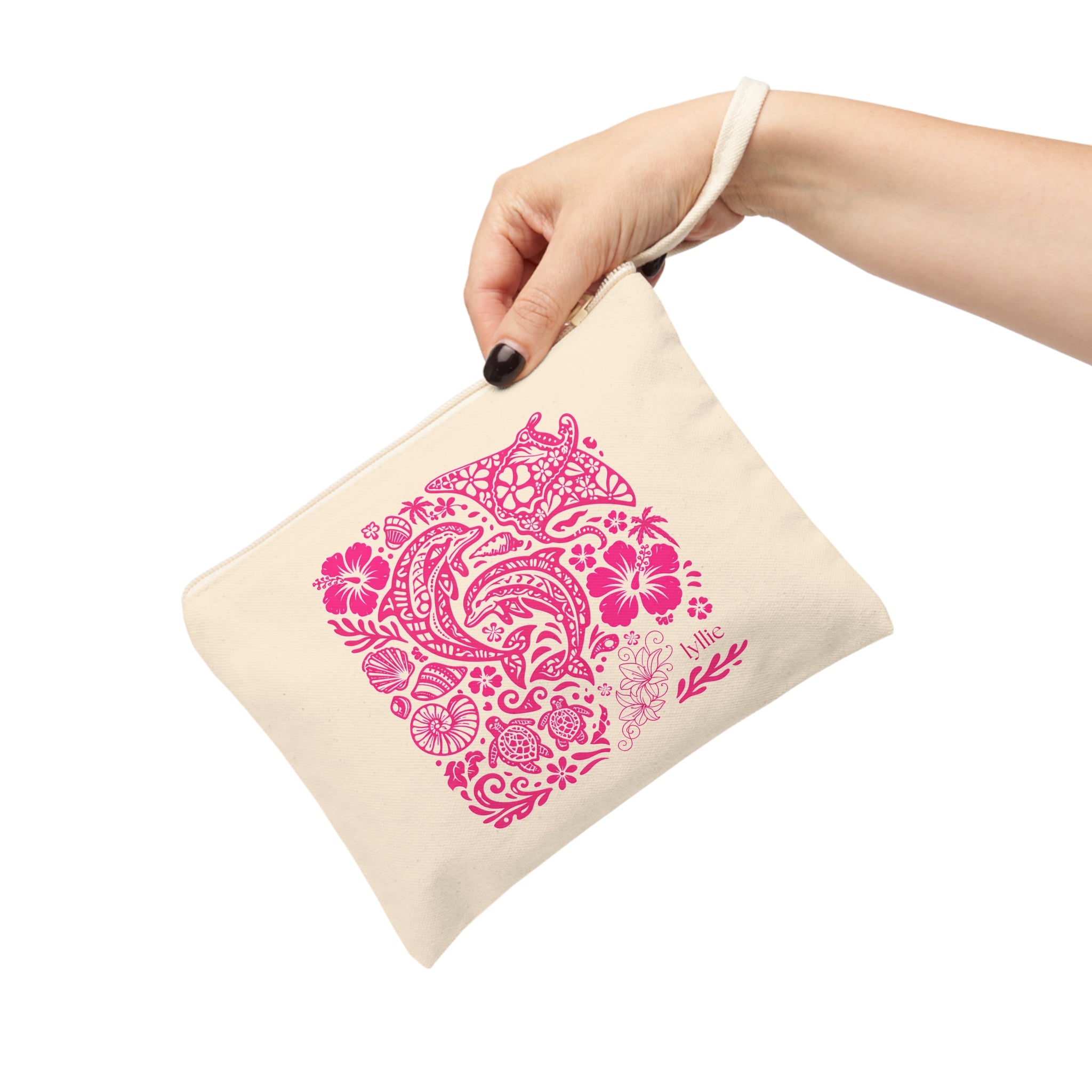 floral ocean accessory bag