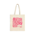 floral ocean tote bag