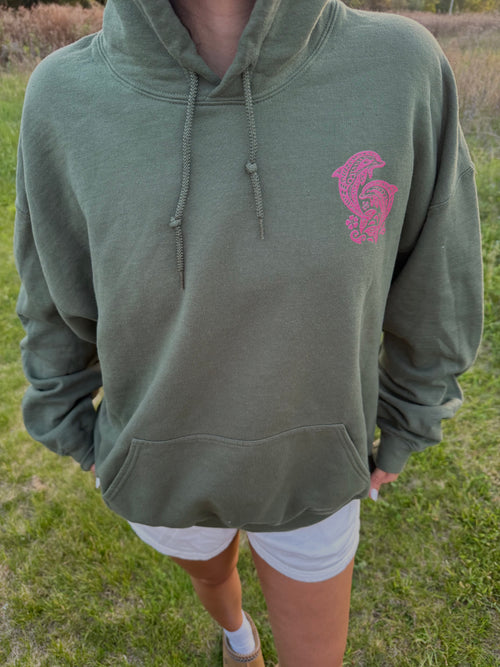 floral ocean hoodie